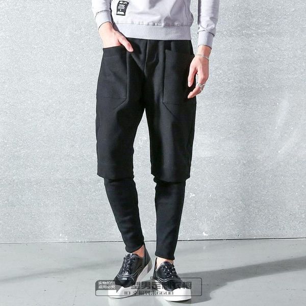 2021 men's pants fake two legged pants, self-cultivation, youth leisure, haren costumes 27-42, Black
2021 men's pants fake two legged pants, self-cultivation, youth leisure, haren costumes 27-42, Black