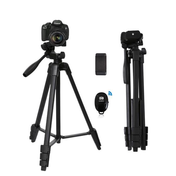 54inch Profesional Camera Tripod Stand With Remote Control For Canon Mobile Phone Nikon Sony DSLR Camcorder Ring Lamp Tripods
54inch Profesional Camera Tripod Stand With Remote Control For Canon Mobile Phone Nikon Sony DSLR Camcorder Ring Lamp Tripods