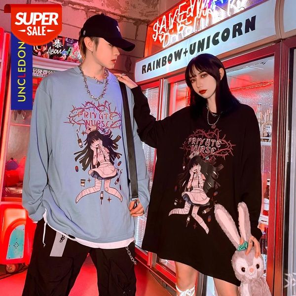 uncledonjm cartoon couple's sweatshirt streetwear t-shirt anime shirt long sleeve woman tshirts harajuku aps-1204 #fq11, White;black
uncledonjm cartoon couple's sweatshirt streetwear t-shirt anime shirt long sleeve woman tshirts harajuku aps-1204 #fq11, White;black