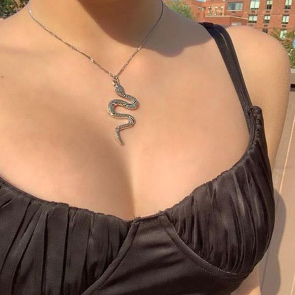 snake necklace for women animal dangle pendant necklaces minimalist style trendy female christmas jewelry bijoux gift, Silver
snake necklace for women animal dangle pendant necklaces minimalist style trendy female christmas jewelry bijoux gift, Silver