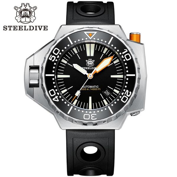 wristwatches sd1969 v3 men's mechanical watch 1200m waterproof steeldive design nh35 movement luminous bi-direction bezel diving, Slivery;brown
wristwatches sd1969 v3 men's mechanical watch 1200m waterproof steeldive design nh35 movement luminous bi-direction bezel diving, Slivery;brown