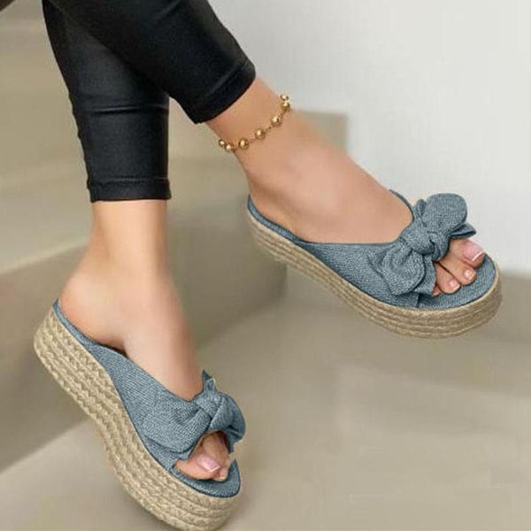 slippers women women's fashion bowknot large size platform wedge sandals and pantuflas de mujer shoes for 2021, Black
slippers women women's fashion bowknot large size platform wedge sandals and pantuflas de mujer shoes for 2021, Black
