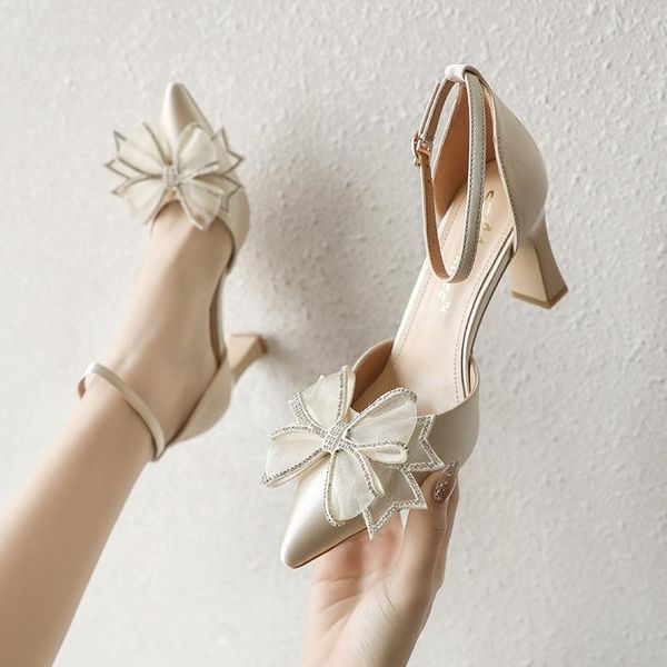 dress shoes ladies fashion buckle stiletto heels office work simple party bow mid sandals, Black
dress shoes ladies fashion buckle stiletto heels office work simple party bow mid sandals, Black