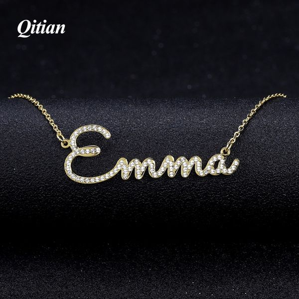 qitian any name necklace stone chain iced out zirconia necklaces personalized custom necklace fashion jewelry new arrival 2021, Silver
qitian any name necklace stone chain iced out zirconia necklaces personalized custom necklace fashion jewelry new arrival 2021, Silver