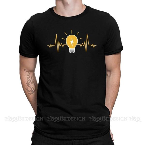 men's t-shirts electrician electricity engineer arrival t-shirt heart beat light bulb design crewneck cotton o neck short tee, White;black
men's t-shirts electrician electricity engineer arrival t-shirt heart beat light bulb design crewneck cotton o neck short tee, White;black