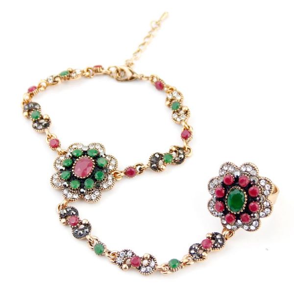 earrings & necklace sunspicems 2021 retro vintage flower charm bracelet link ring for women crystal hand-back chain turkish ethnic wedding j, Silver
earrings & necklace sunspicems 2021 retro vintage flower charm bracelet link ring for women crystal hand-back chain turkish ethnic wedding j, Silver