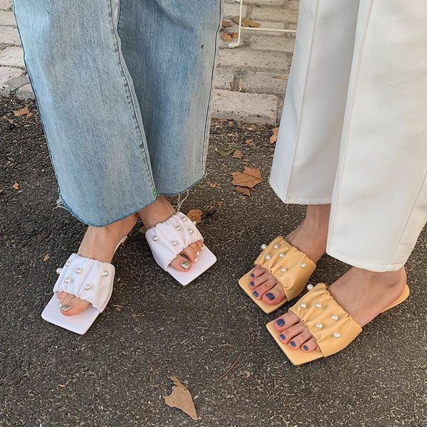 open toe ladies sandals slippers pearl design solid color thin low heels yellow/green/white shallow slides flip flops fashion, Black
open toe ladies sandals slippers pearl design solid color thin low heels yellow/green/white shallow slides flip flops fashion, Black