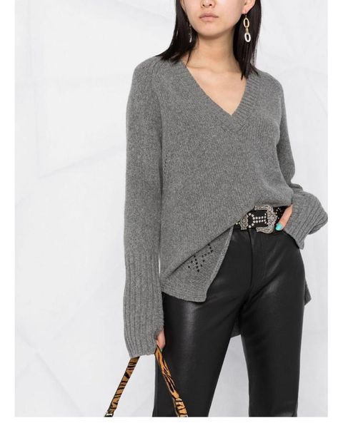 women's sweaters winter style v-neck short front and long back smile letter embroidered loose cashmere knit sweater women pullover, White;black
women's sweaters winter style v-neck short front and long back smile letter embroidered loose cashmere knit sweater women pullover, White;black