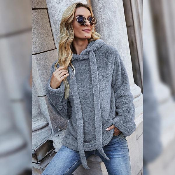 women's hoodies & sweatshirts 2022 winter plush women full sleeve thicken pullovers loose casual wool flannel pullover sweatshirt femal, Black
women's hoodies & sweatshirts 2022 winter plush women full sleeve thicken pullovers loose casual wool flannel pullover sweatshirt femal, Black
