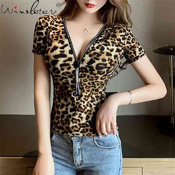 leopard tshirt women short sleeve print v-neck zipper diamonds backless short tees slim stretchy t-shirt femme t07491w 210330, White
leopard tshirt women short sleeve print v-neck zipper diamonds backless short tees slim stretchy t-shirt femme t07491w 210330, White