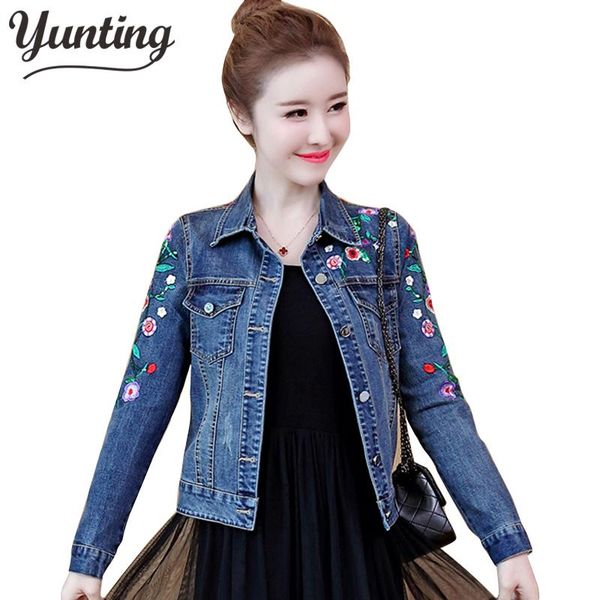 vintage embroidered short denim jackets women blue wash long sleeve casual jean jacket bomber plus size coat women's, Black;brown
vintage embroidered short denim jackets women blue wash long sleeve casual jean jacket bomber plus size coat women's, Black;brown