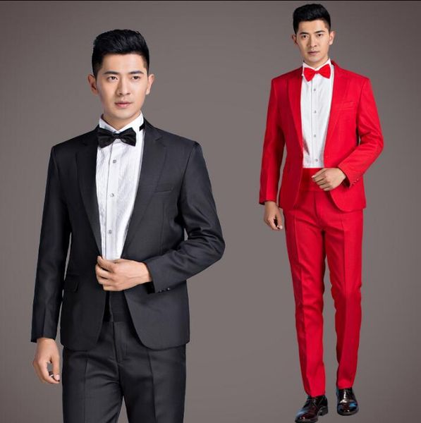 men's suits & blazers chorus groom wedding for men blazer boys prom mariage fashion slim masculino latest coat pant designs black red, White;black
men's suits & blazers chorus groom wedding for men blazer boys prom mariage fashion slim masculino latest coat pant designs black red, White;black
