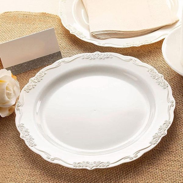 disposable dinnerware 1pcs plastic plate european wedding banquet buffet relief lace steak dessert party decor supplies
disposable dinnerware 1pcs plastic plate european wedding banquet buffet relief lace steak dessert party decor supplies