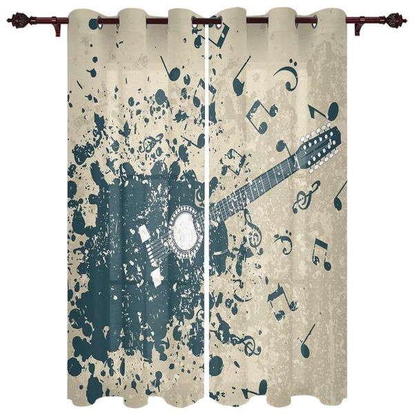 exquisite home curtains guitar musical notes blue retro living room bedroom kitchen translucent polyester decorative curtain & drapes
exquisite home curtains guitar musical notes blue retro living room bedroom kitchen translucent polyester decorative curtain & drapes