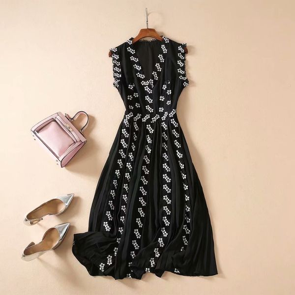 casual dresses new european and american women's dresses for spring sleeveless v-neck flower embroidery fashionable black dress 0yg3, Black;gray
casual dresses new european and american women's dresses for spring sleeveless v-neck flower embroidery fashionable black dress 0yg3, Black;gray