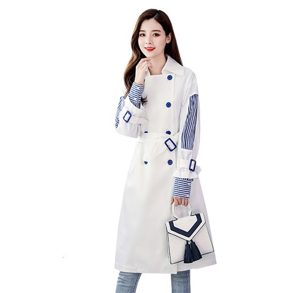 women's trench coats fashion ladies patchwork stripe windbreaker spring autumn long double breasted temperament coat g139 lj0t, Tan;black
women's trench coats fashion ladies patchwork stripe windbreaker spring autumn long double breasted temperament coat g139 lj0t, Tan;black
