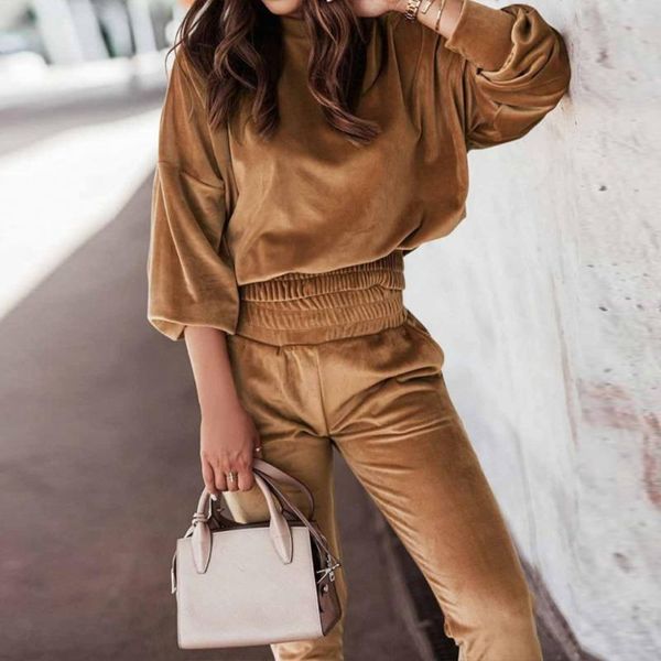 women's two piece pants women loose autumn winter tracksuits set fashion casual o neck sweatshirt + long sets streetwears outfits, White
women's two piece pants women loose autumn winter tracksuits set fashion casual o neck sweatshirt + long sets streetwears outfits, White