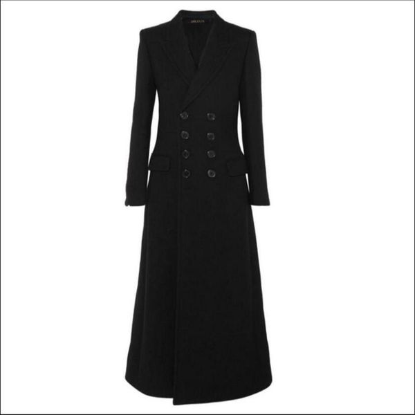 women's wool & blends 2021 autumn winter fashion ladies classic double-breasted ultra-long slim woolen coats black long trench jacket
women's wool & blends 2021 autumn winter fashion ladies classic double-breasted ultra-long slim woolen coats black long trench jacket