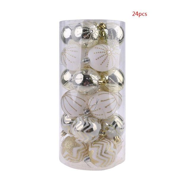 24pcs white gold mixed christmas tree decor balls xmas party hanging ball u90a decoration
24pcs white gold mixed christmas tree decor balls xmas party hanging ball u90a decoration