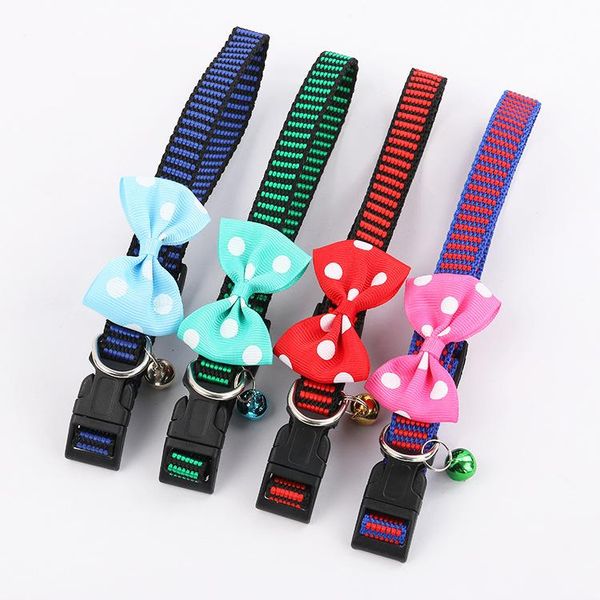cat collars & leads 1pc nylon adjustable collar pet dog with bell bowknot charm necklace for little dogs supplies
cat collars & leads 1pc nylon adjustable collar pet dog with bell bowknot charm necklace for little dogs supplies