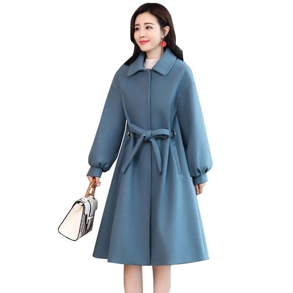 long solid slim casual 2021 fashion women medium korean autumn winter women's woolen coat bomber warm outerwear jackets wool & blends, Black
long solid slim casual 2021 fashion women medium korean autumn winter women's woolen coat bomber warm outerwear jackets wool & blends, Black