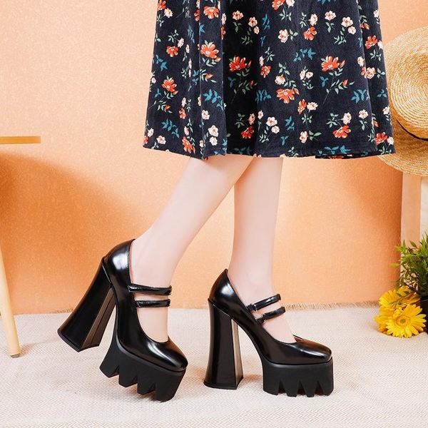 dress shoes 2021 spring and summer single thick heel waterproof platform women's with one-line buckle ultra-high, Black
dress shoes 2021 spring and summer single thick heel waterproof platform women's with one-line buckle ultra-high, Black