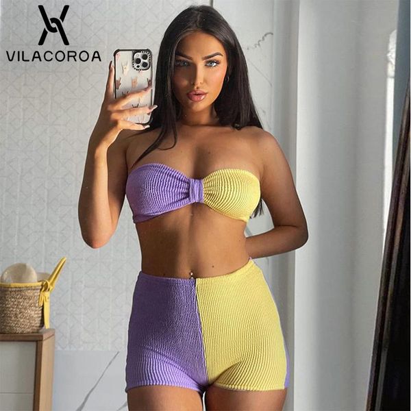 women's tracksuits stitching summer women tube shorts two-piece suit pleated skinny tank high waist pants street female vacati, Gray
women's tracksuits stitching summer women tube shorts two-piece suit pleated skinny tank high waist pants street female vacati, Gray