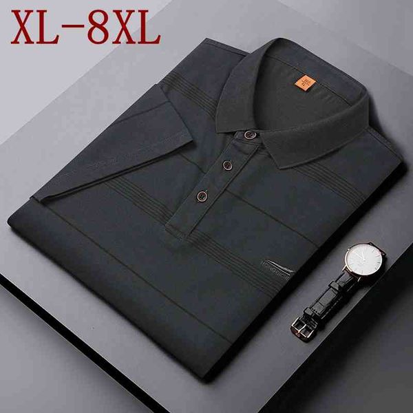 men's dress shirts size 8xl 7xl 6xl summer breathable polo shirt men short sleeve casual striped mens s homme 9otk, White;black
men's dress shirts size 8xl 7xl 6xl summer breathable polo shirt men short sleeve casual striped mens s homme 9otk, White;black