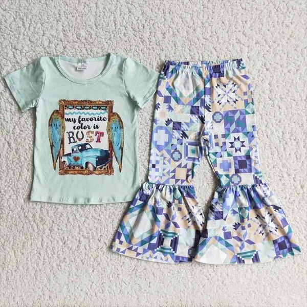 fall diamond lattice outfit baby girl letter car print short sleeve shirt bells pants kids pickup trucks boutique wholesale, White
fall diamond lattice outfit baby girl letter car print short sleeve shirt bells pants kids pickup trucks boutique wholesale, White