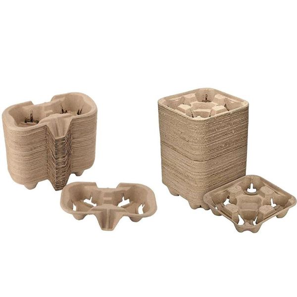 disposable dinnerware 50pcs 2/4 cup drink carrier biodegradable holder for delivery, coffee shops and takeaway
disposable dinnerware 50pcs 2/4 cup drink carrier biodegradable holder for delivery, coffee shops and takeaway