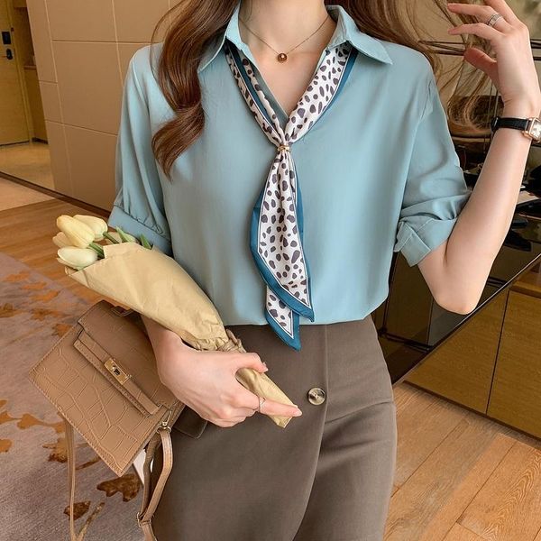 women's blouses & shirts blouse short sleeve fashion v-neck solid color casual shirt summer korean chiffon houthion, White
women's blouses & shirts blouse short sleeve fashion v-neck solid color casual shirt summer korean chiffon houthion, White