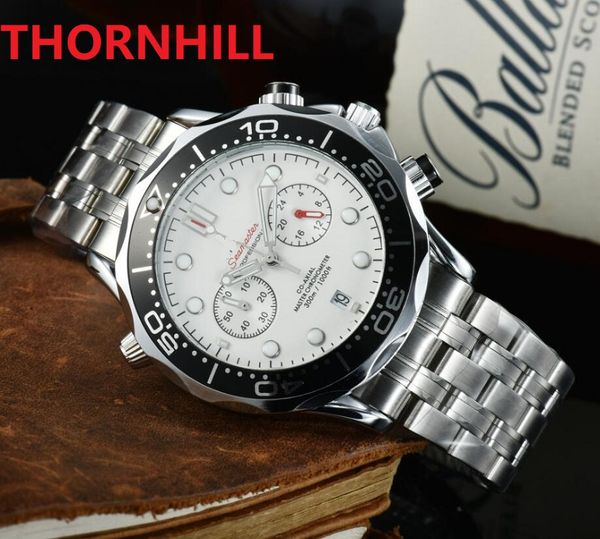 men full stainless steel watch 42mm day all dial working quartz watches montre de luxe orologio wristwatches, Slivery;brown
men full stainless steel watch 42mm day all dial working quartz watches montre de luxe orologio wristwatches, Slivery;brown