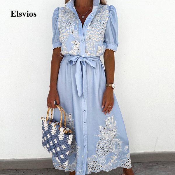 2021 summer puff sleeve lace party dress hollow out patchwork embroidery long dress elegant women tie-up belted shirt dress x0521, Black;gray
2021 summer puff sleeve lace party dress hollow out patchwork embroidery long dress elegant women tie-up belted shirt dress x0521, Black;gray