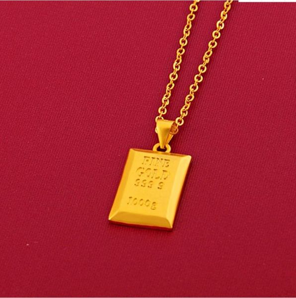 pendant necklaces hi gold bars 24k yellow plated necklace for clavicle chain geometric valentine's day fine jewelry, Silver
pendant necklaces hi gold bars 24k yellow plated necklace for clavicle chain geometric valentine's day fine jewelry, Silver
