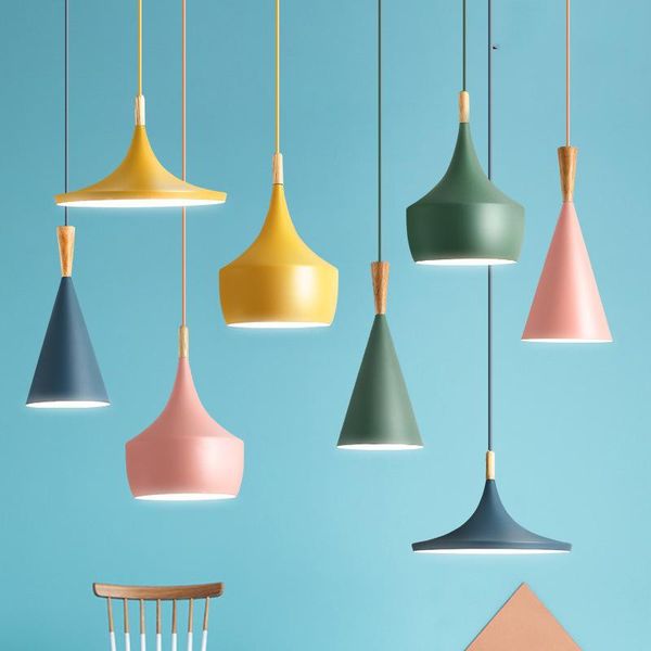 pendant lamps nordic lights for home lighting modern hanging lamp iron lampshade led bulb bedroom coffee kitchen light 90-260v e27
pendant lamps nordic lights for home lighting modern hanging lamp iron lampshade led bulb bedroom coffee kitchen light 90-260v e27
