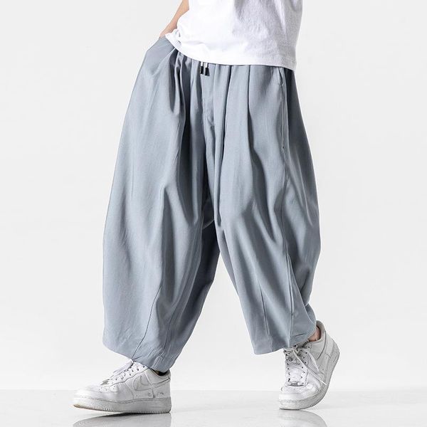 plus size 5xl men's fashion solid color elastic waist casual wide leg pants man streetwear wild loose hip hop harem male, Black
plus size 5xl men's fashion solid color elastic waist casual wide leg pants man streetwear wild loose hip hop harem male, Black