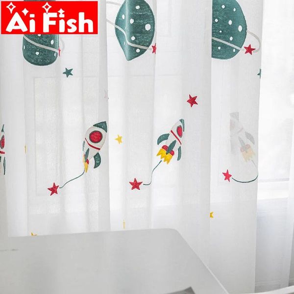 cartoon white with blue outer space rocket embroidered voile tulle curtains for children kid's bedroom window treatment drapes curtain
cartoon white with blue outer space rocket embroidered voile tulle curtains for children kid's bedroom window treatment drapes curtain