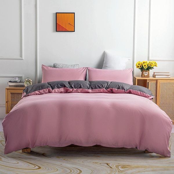 bedding sets whole colored bed linens duvet cover quilt/comforter case pillow covers set single double full pink home textiles
bedding sets whole colored bed linens duvet cover quilt/comforter case pillow covers set single double full pink home textiles