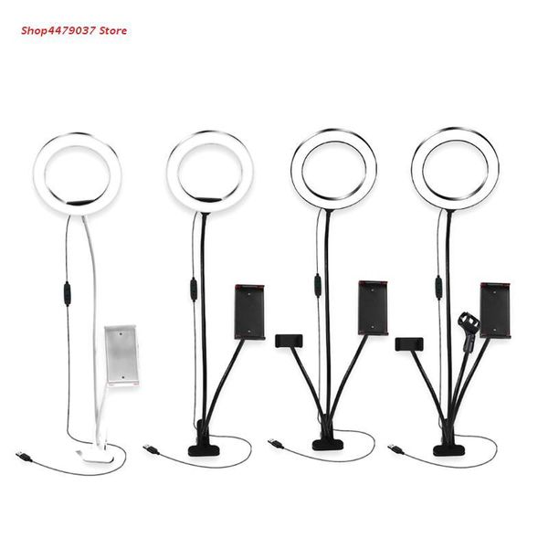 cell phone mounts & holders 8in led deskring lamp with clamp base and cellphone holder kit fill light
cell phone mounts & holders 8in led deskring lamp with clamp base and cellphone holder kit fill light
