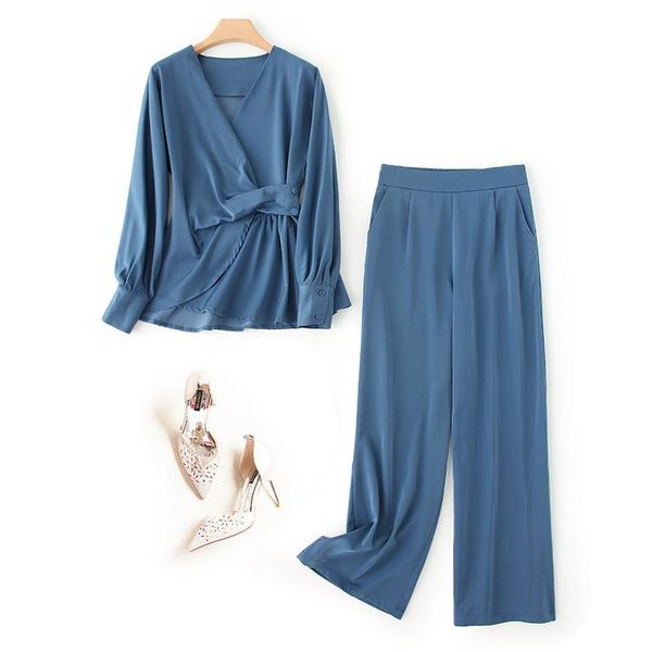 pieces 2021 autumn 2 set for women long sleeve and wide leg pant suits v-neck ladies work office trousers suit women's two piece pants, White
pieces 2021 autumn 2 set for women long sleeve and wide leg pant suits v-neck ladies work office trousers suit women's two piece pants, White