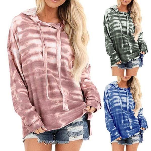 women's hoodies & sweatshirts 2021 tie-dye gradient hooded fashion long-sleeved round neck women casual oversized hoodie 3 color, Black
women's hoodies & sweatshirts 2021 tie-dye gradient hooded fashion long-sleeved round neck women casual oversized hoodie 3 color, Black