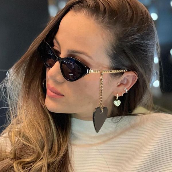 sunglasses modern cat eye women fashion design vintage small lady love decorative glasses chain shades, White;black
sunglasses modern cat eye women fashion design vintage small lady love decorative glasses chain shades, White;black