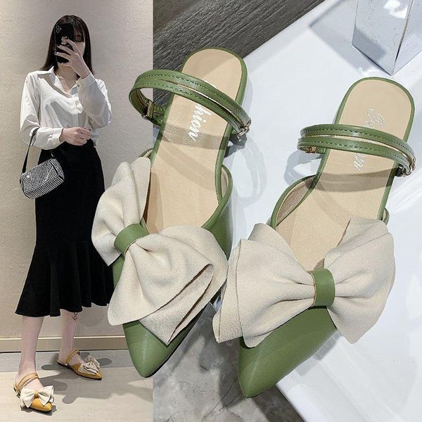 slippers women's shoes summer style slippers, outer wear korean low-heeled bow sandals, Black
slippers women's shoes summer style slippers, outer wear korean low-heeled bow sandals, Black
