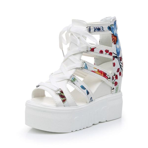 print leisure wedges women's shoes 2021 summer women sandals platform shoelaces high heels casual woman, Black
print leisure wedges women's shoes 2021 summer women sandals platform shoelaces high heels casual woman, Black