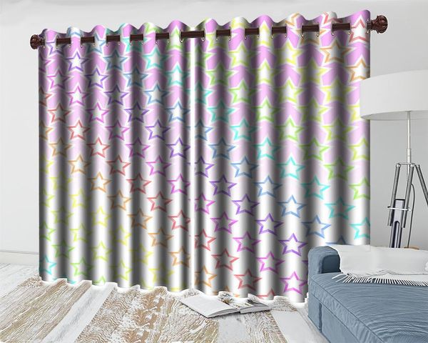 3d modern curtain color-changing five-pointed star curtains living room bedroom kitchen window blackout & drapes
3d modern curtain color-changing five-pointed star curtains living room bedroom kitchen window blackout & drapes