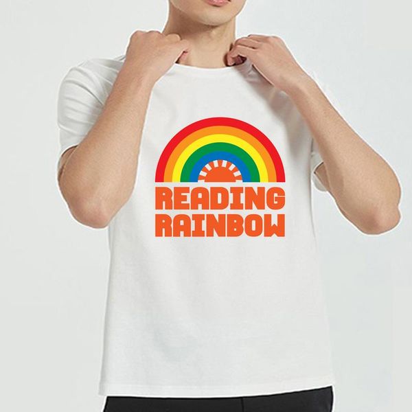 men's t-shirts reading rainbow t-shirt funny letter vintage t shirts my hero academia neon genesis evangeeion loose hip hop street m-3, White;black
men's t-shirts reading rainbow t-shirt funny letter vintage t shirts my hero academia neon genesis evangeeion loose hip hop street m-3, White;black