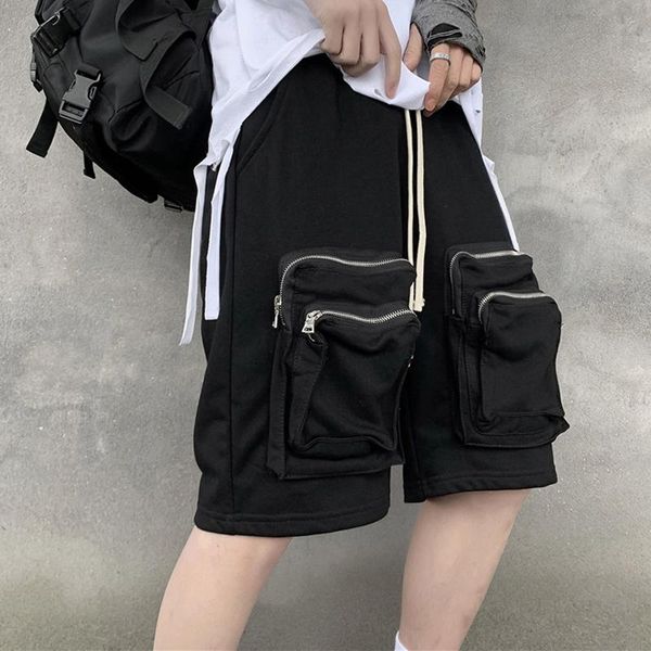 men's shorts men 2021 summer fashion zipper pocket black hip hop streetwear style male carharajugo casual knee length homme, White;black
men's shorts men 2021 summer fashion zipper pocket black hip hop streetwear style male carharajugo casual knee length homme, White;black