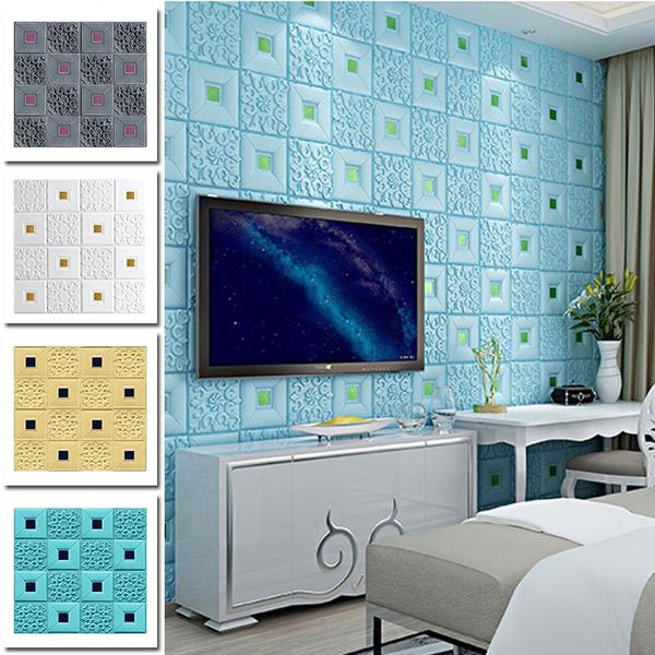wall stickers 1pc 3d self adhesive diy pe foam wallpaper living room tv background decor kids protector
wall stickers 1pc 3d self adhesive diy pe foam wallpaper living room tv background decor kids protector
