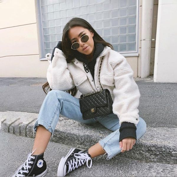 women's jackets fall winter white plush womens harajuku fleece short coat mujer 2021pure elegant high street leisure outwear, Black;brown
women's jackets fall winter white plush womens harajuku fleece short coat mujer 2021pure elegant high street leisure outwear, Black;brown