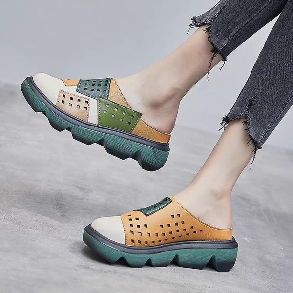dress shoes casual baotou women sandals non-slip color matching platform light shoe female summer beach 2021 all-match, Black
dress shoes casual baotou women sandals non-slip color matching platform light shoe female summer beach 2021 all-match, Black